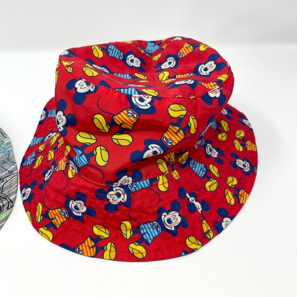 Mickey Mouse Dinosaur Toddler Boy Reversible Beach Sun Hat Bundle - Picture 4 of 6
